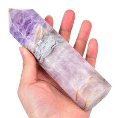 Vizytou purple amethyst agate tower makes a thoughtful gift for crystal lovers.