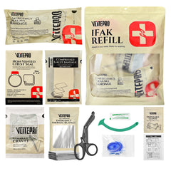 VLITEPRO 11Pcs IFAK trauma kit refill packaging for restocking.