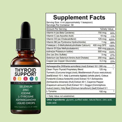 Vlsdoin Kindled Thyroid Support Drops dropper showing precise dosing for convenience
