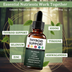 Vlsdoin Kindled Thyroid Support Drops measuring cap for accurate servings