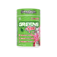 VMI Greens + Reds dragon fruit powder in a bottle for daily use