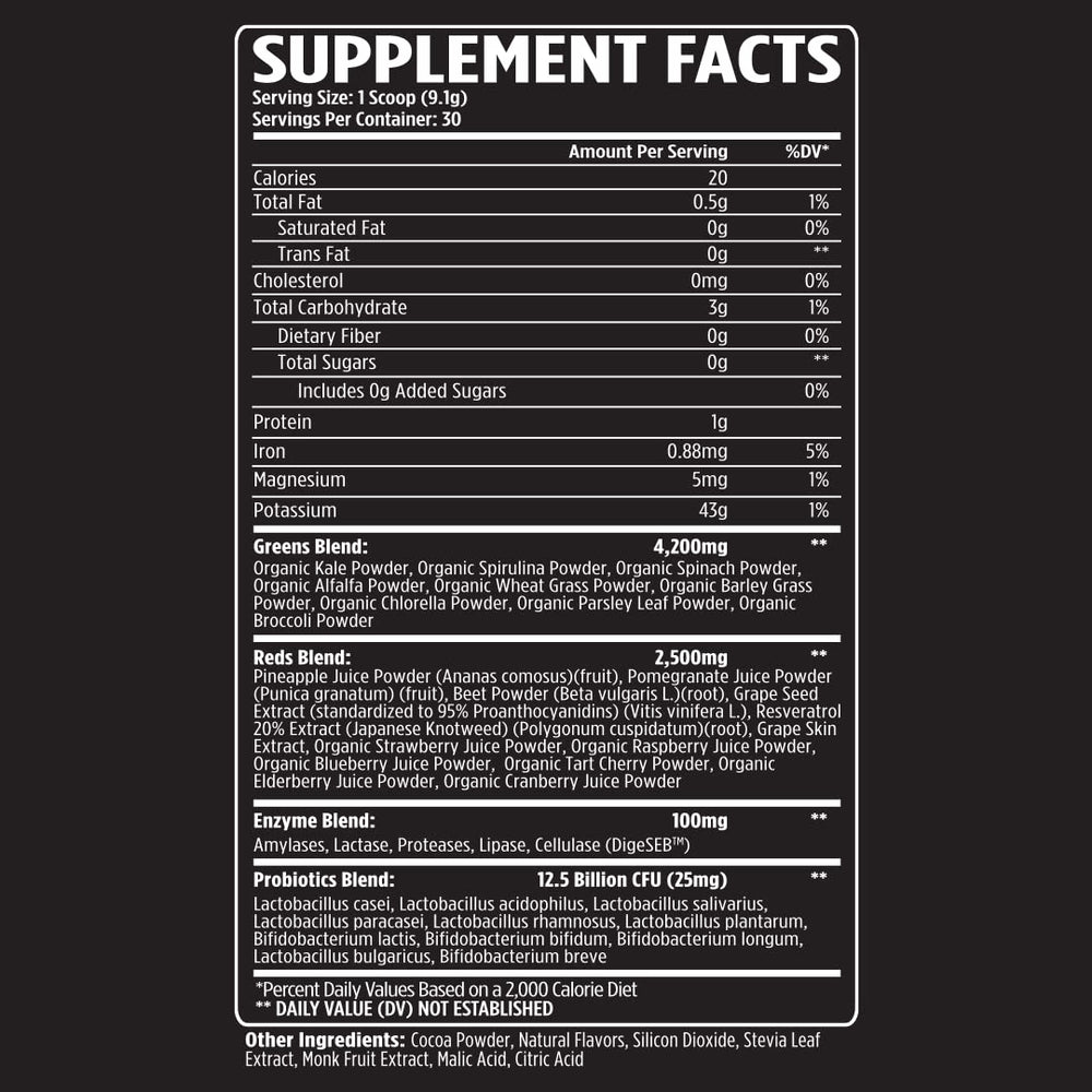 VMI Sports Greens + Reds in water glass for easy daily nutrition.