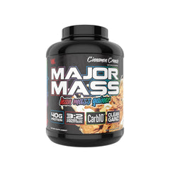 VMI Major Mass packaging shows 60 scoops and ingredients