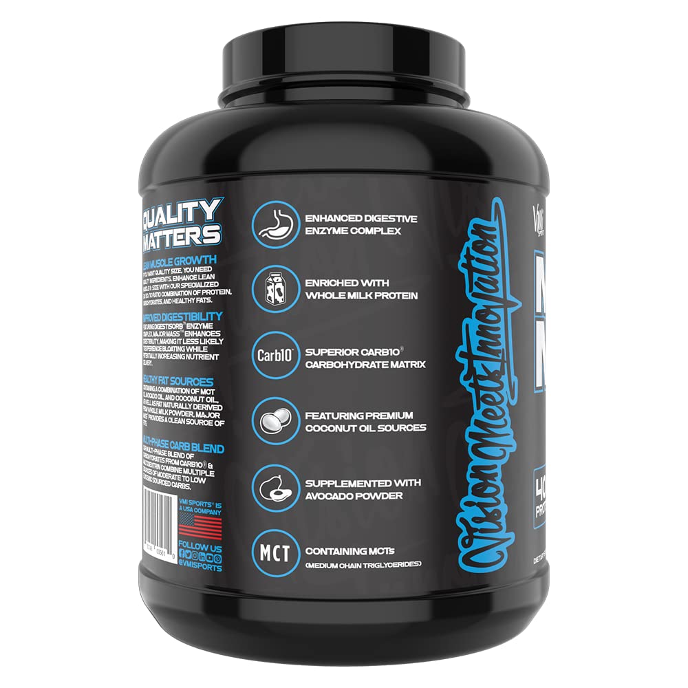 VMI Sports Major Mass pour reveals creamy texture ideal for pre- or post-workout fueling
