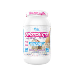 VMI Sports ProtoLyte bottle in vanilla ice cream cone flavor supports lean muscle recovery.