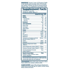 ProtoLyte nutrition panel close-up showing 25g whey isolate per serving