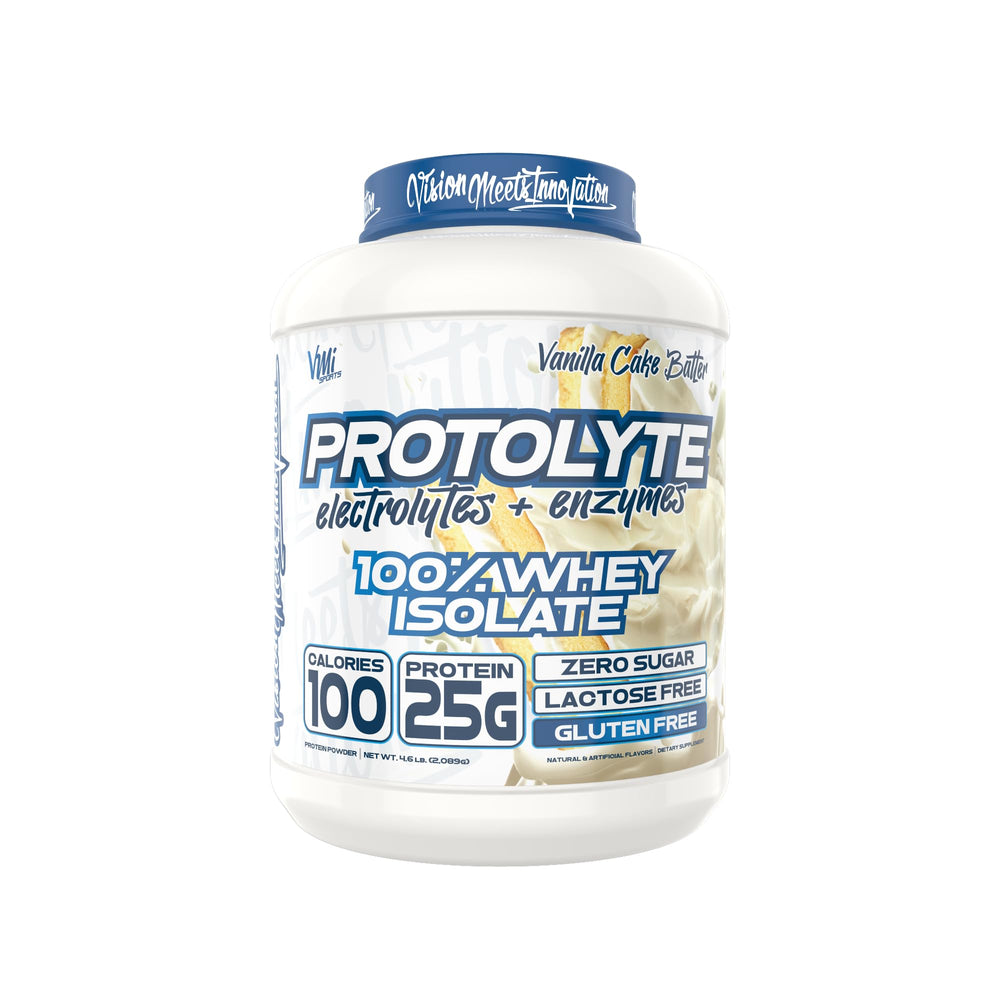 VMI Sports ProtoLyte vanilla shake blending in a shaker bottle after workout.