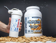 Cinnamon Crunch flavor jar displays branding and flavor profile
