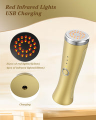 VOFEL LED-panel close-up illustrating soothing red light therapy panel.