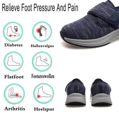 Vogona memory foam orthotic insole provides cushioned support during long walks.