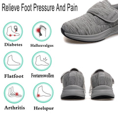 Vogana seamless upper minimizes irritation for swollen feet.