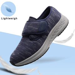Vogona wide-fit orthopedic shoes support steady steps throughout the day.