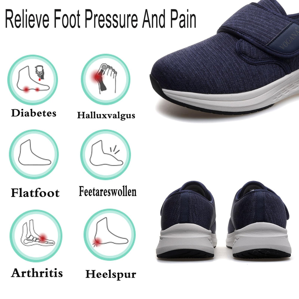 Vogona shoes designed for swollen feet with enhanced comfort.