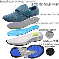 Vogana breathable stretch knit keeps feet dry during long days.