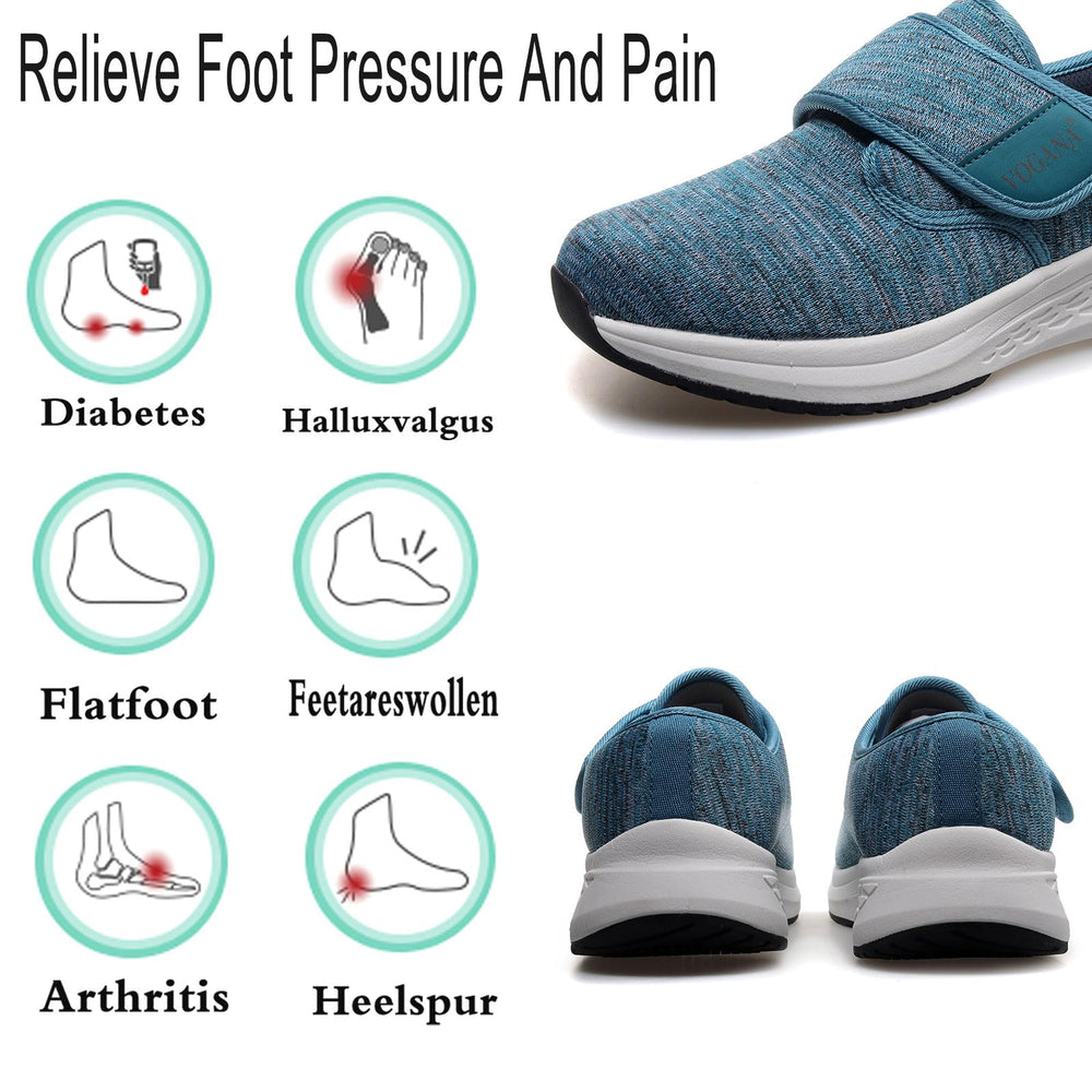 Vogana seamless upper design minimizes irritation for sensitive skin during long walks