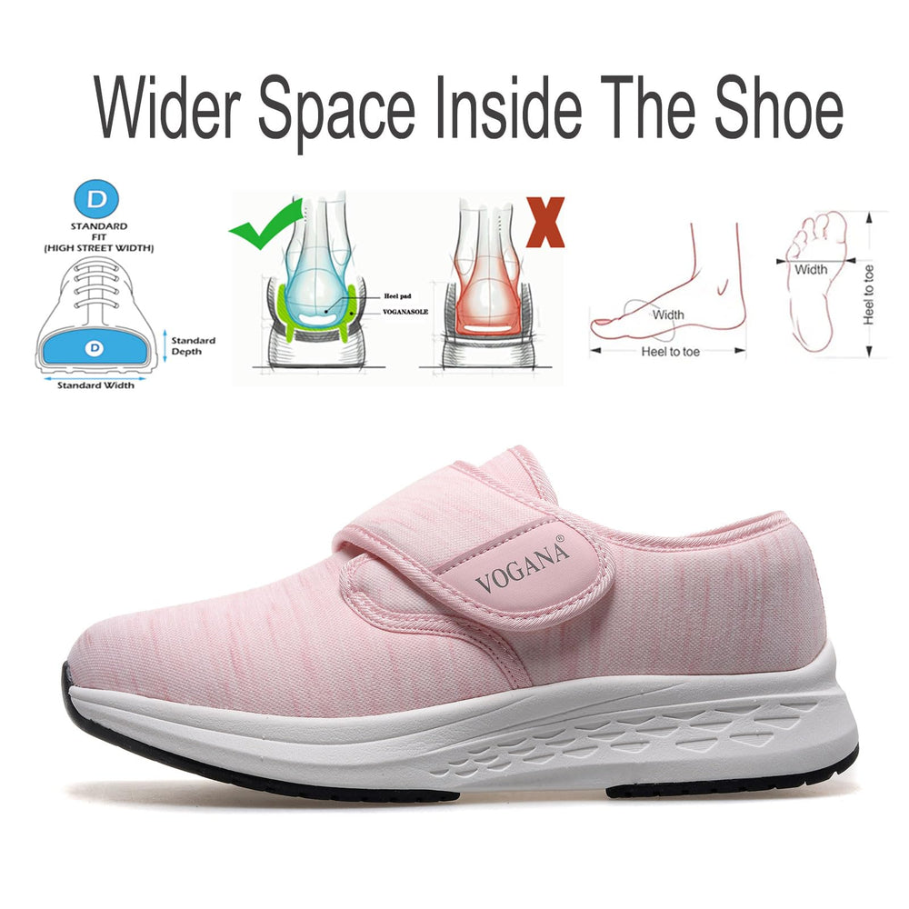 Vogana diabetic shoes for women, orthotic insole, memory foam cushions fatigue