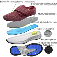 Vogana rubber EVA outsole, high rebound, enhanced shock absorption for steps.