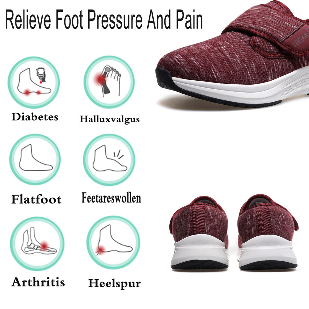 Vogana memory foam insole, leg-relief potential during long daily routines.