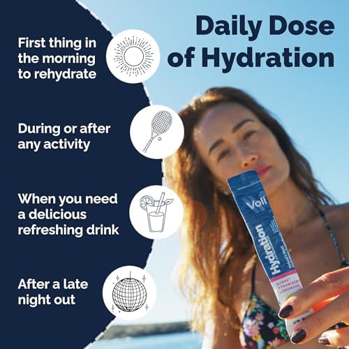 Voli Electrolytes packets dissolving in water for easy hydration on the move.