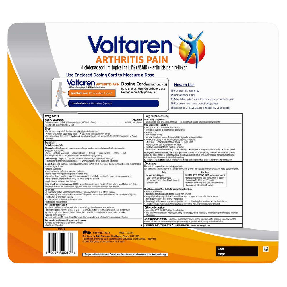 Voltaren Pain Gel Set applying on elbow shows targeted use.
