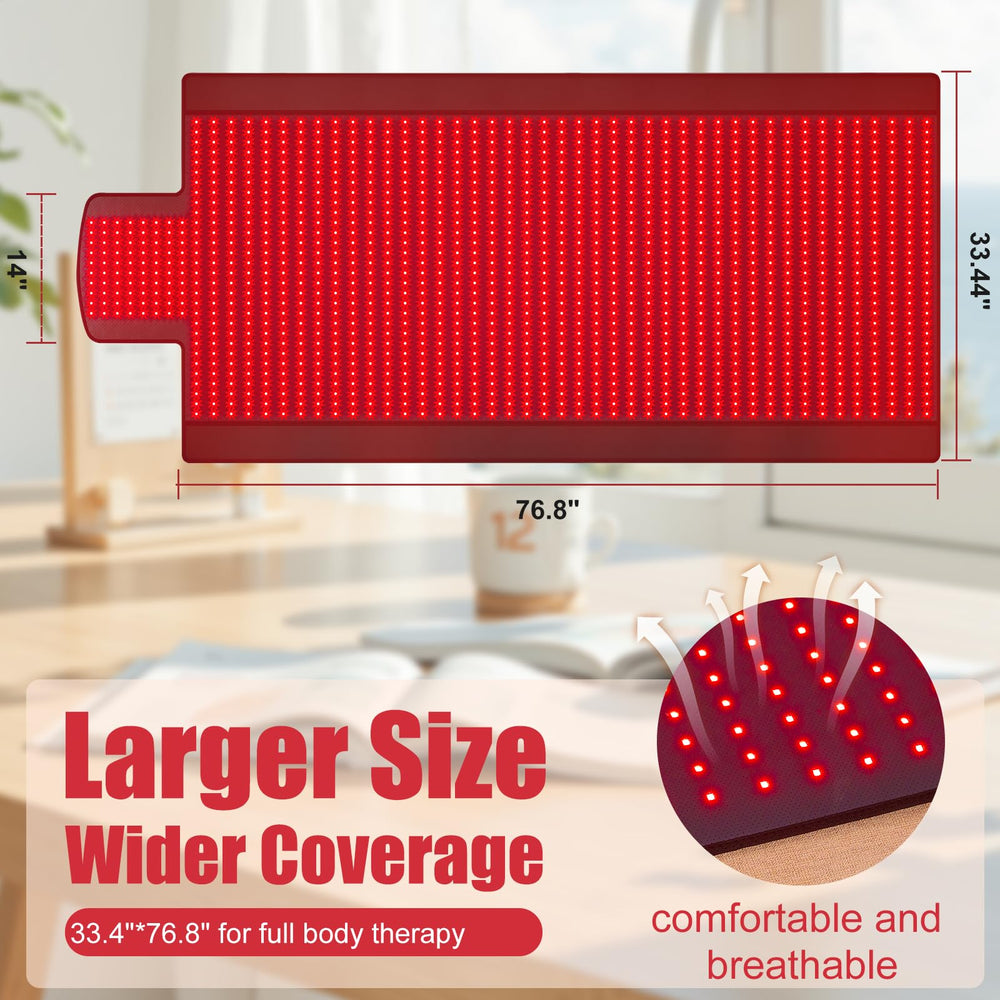Vortro LED beads close-up showing dual red and infrared wavelengths