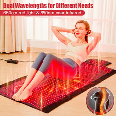 Vortro therapy mat with timer settings for customizable use