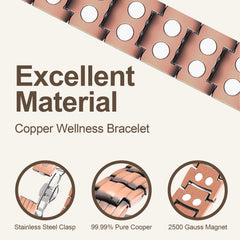 Sizing tool with 9-inch links demonstrates quick bracelet adjustment