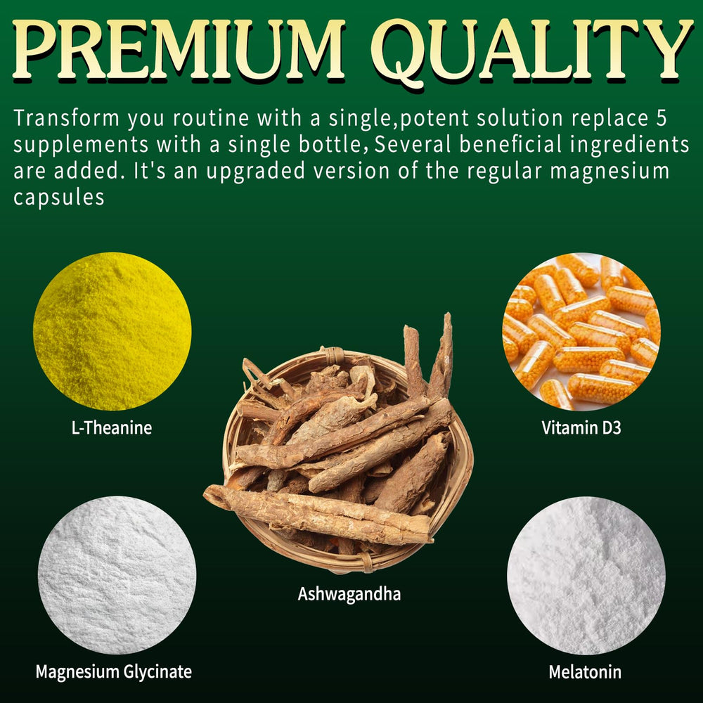 VPKIN magnesium-ashwagandha capsules close-up showing easy-to-swallow daily support