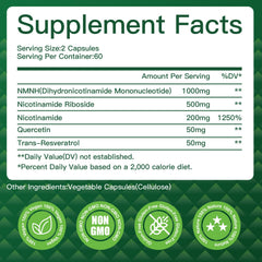 VPKIN NMNH packaging highlights a two-month supply