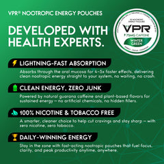 VPR Energy pouches on a travel table for quick energy