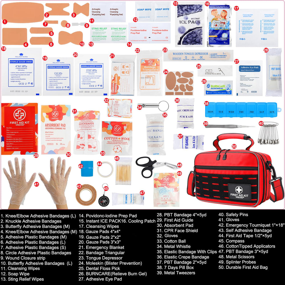 Vriexsd Premium kit with labeled sections for fast response