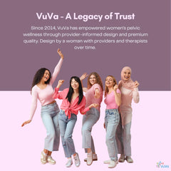 VuVa four-size progression dilation set showing size range 3–6