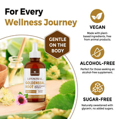 Vuvionoso tincture label close-up highlighting sugar-free vegan formula.