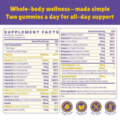 Vylarithonixa methylfolate B12 gummies close-up label highlights easy absorption.