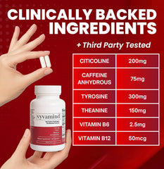 vyvamind bottle pour demonstrates quick-dispensing for focus