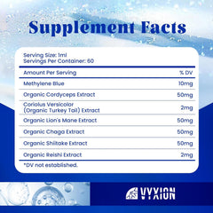 Vyxion Methylene Blue Drops dropper ready for precise, fast-absorbing dosing.