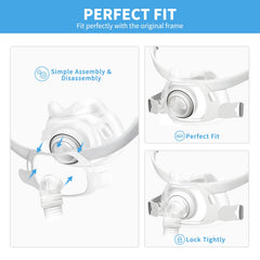 Wagleriz AirFit F40 replacement cushion, easy tool-free installation for a snug fit.