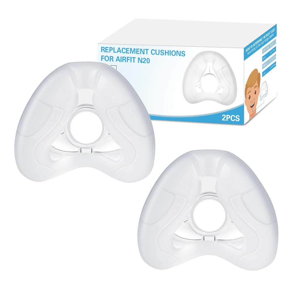 Wagleriz AirFit N20 nasal cushion left view, highlighting potential for a secure seal.
