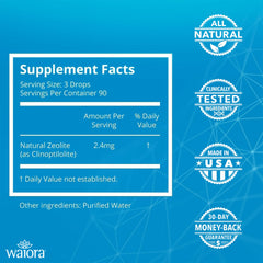 Waiora NCD clean formula packaging demonstrates minimal, toxin-free wellness support.