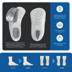 WalkFit Platinum 11 sizes ensure a precise fit for both genders.