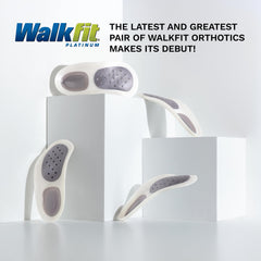 WalkFit Platinum bio-lock heel cup cushions the heel for shock absorption and stability.