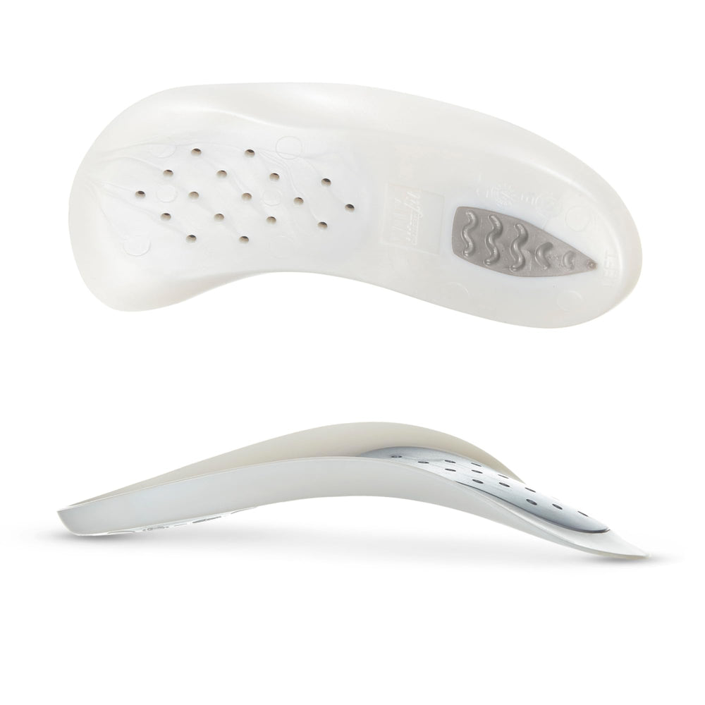 WalkFit Platinum orthotics with arch support promote proper foot alignment and comfort.