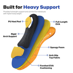WalkHero multi-layer cushioning design cushions feet and absorbs impact.