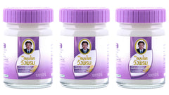 Wang Prom Herbal Balm jar closeup; menthol and camphor provide refreshing feel