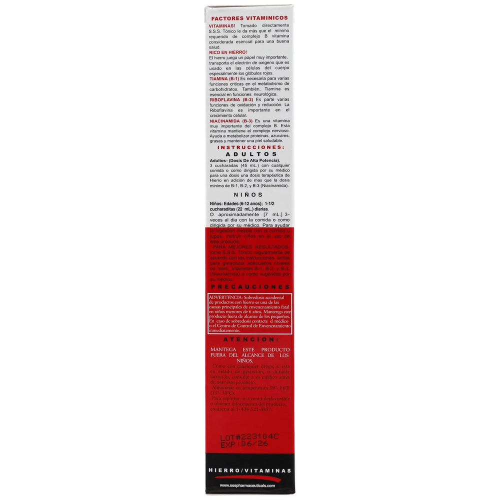 WANGHUI S.S.S. Tonic bottle 10 oz ready for everyday dosing