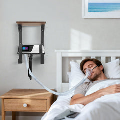 Wanyshapy space-saving design frees nightstand surface at bedside.