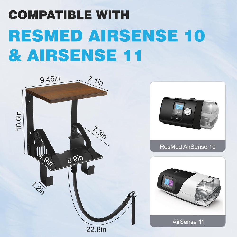 Wanyshapy CPAP hose holder with 180-degree arm prevents tubing tugging.
