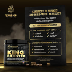 Warrior Protocol Front bottle packaging indicating trust and quality.