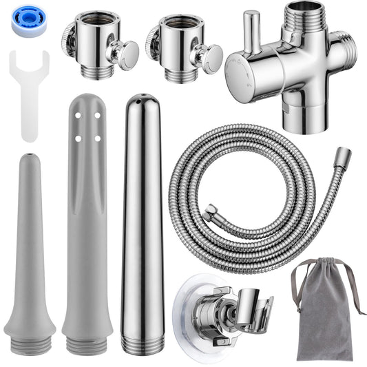 Washever shower douche kit overview emphasizing tool-free installation