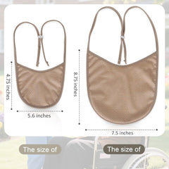 Washinbed tracheostomy cover navy 5-piece set for discreet everyday wear.